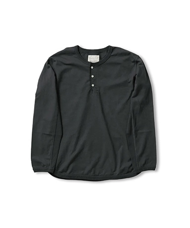 Flat Seam Heavyweight Longsleeve Henley T Shirt