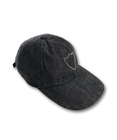Black DenimCap On Studs by Zip Stevenson HTC