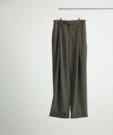 DOUBLE INVERTED TUCK TROUSERS