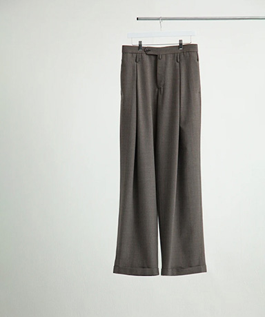 DOUBLE INVERTED TUCK TROUSERS