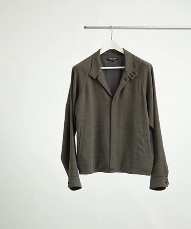 WOOL DOBBY TRUCKER JACKET