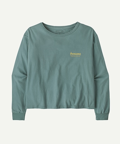 Women's Long Sleeved Water People Banner Easy Cut T-Shirt