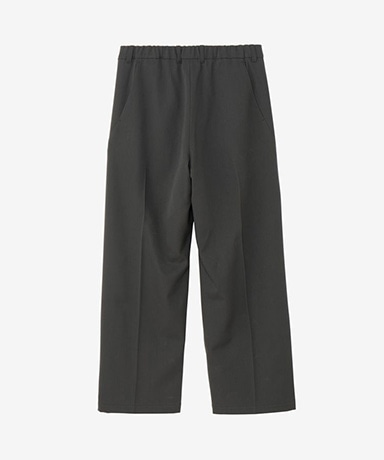 One Tuck Straight Wool Pants (Unisex)