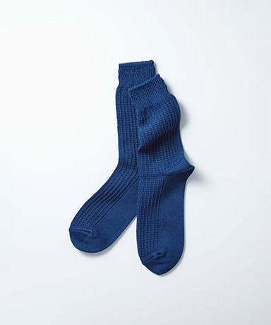 Cotton Waffle Crew Socks