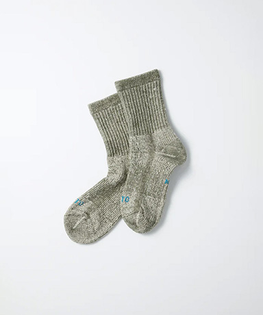 Double Face Mini Crew Socks "Organic Cotton"