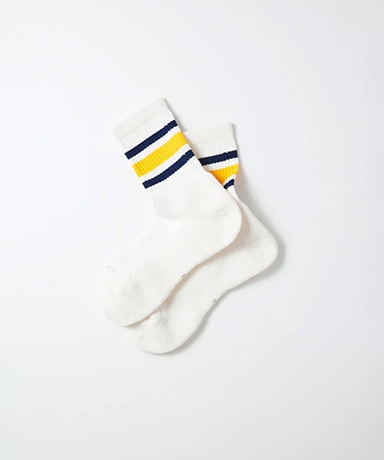 Washi Cushion Stripe Crew Socks