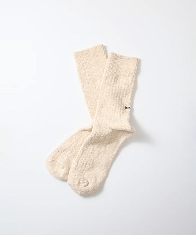 Organic Cotton Slub Crew Socks