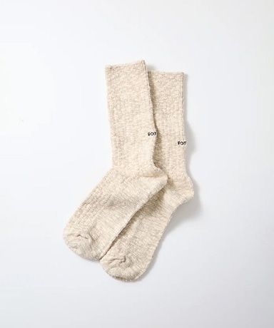 Organic Cotton Slub Crew Socks
