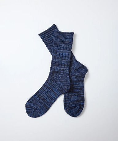 Organic Cotton Indigo Tone Socks