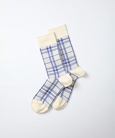 French Teatowel Pattern Socks