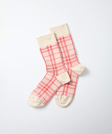 French Teatowel Pattern Socks