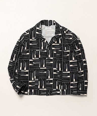 Type 5 Jean Jacket - Cotton Tile Print Canvas