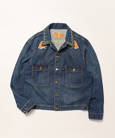 Papillon Emb. Jean Jacket - 12oz Denim