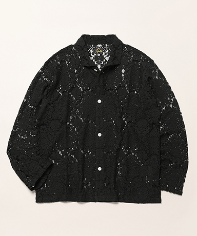 Widespread Collar Shirt - Raschel Lace