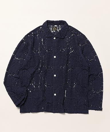Widespread Collar Shirt - Raschel Lace
