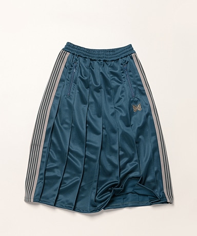 Pleated Track Skirt - Poly Smooth