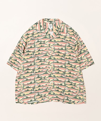 S/S Open Collar Shirt - Trout