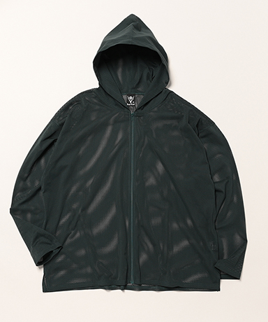 Zipped Hoody - Knit Mesh