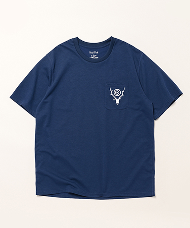 S/S Round Pocket Tee - Circle Horn