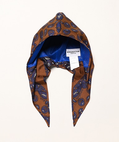 Paisley Silk Hoody Scarf