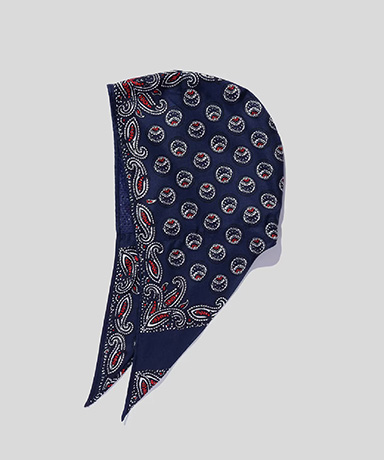 Paisley Silk Hoody Scarf