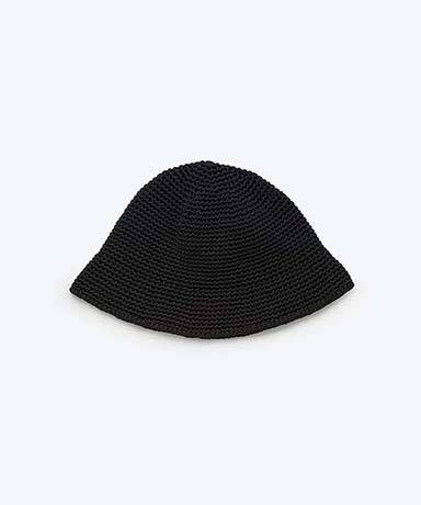 Poly Hand Knit Bucket Hat