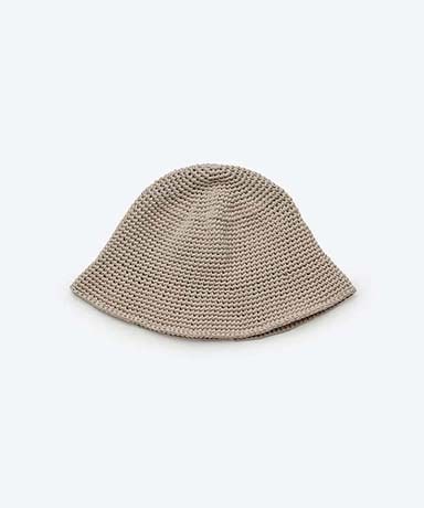Poly Hand Knit Bucket Hat