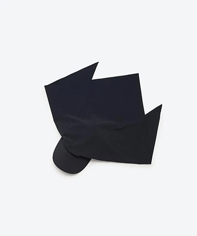 Nylon Detachable Scarf 6Panel Cap