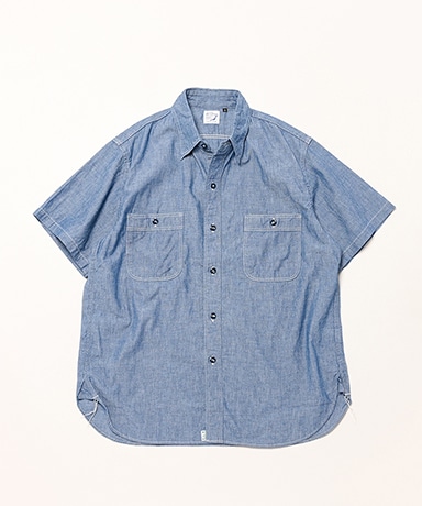 Short Sleeve Chambray Work Shirt