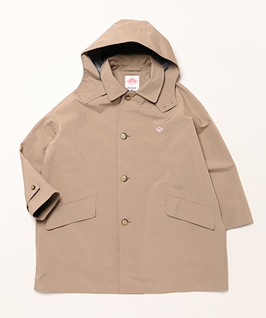 Women's 3-Layer Cloth Hooded Balmacaan Coat