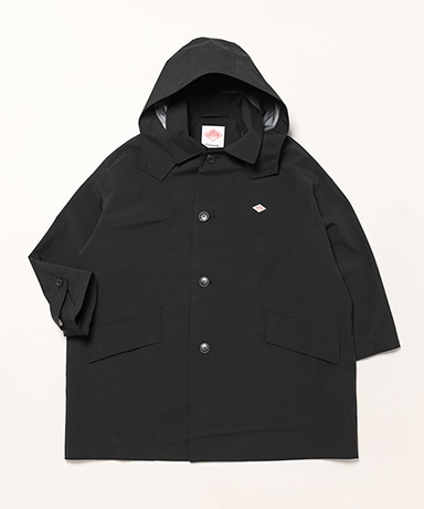 Women's 3-Layer Cloth Hooded Balmacaan Coat