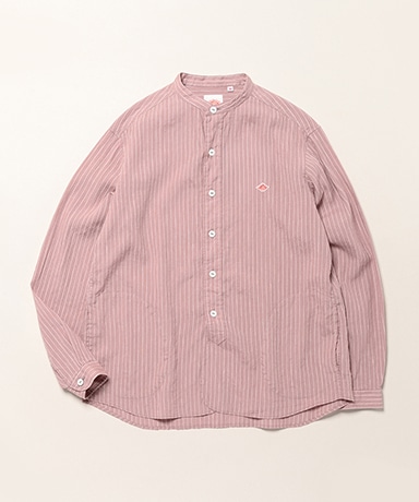 Men's Band Collar Shirt L/S