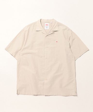 Men's Cotton Linen Slub Open-Collar Shirt