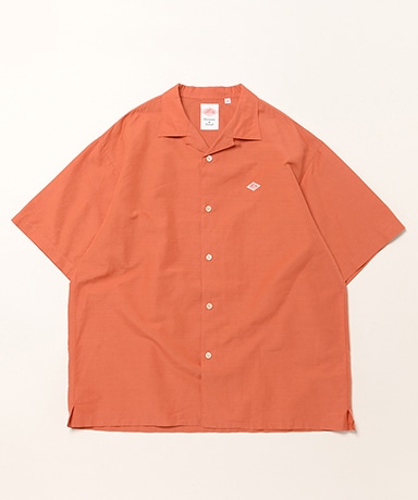 Men's Cotton Linen Slub Open-Collar Shirt