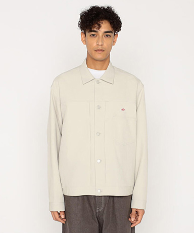 Men's Polyester Twill Jeans Jacket Style Shirt Blouson