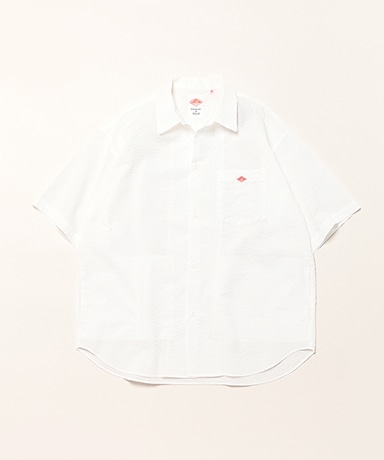 Men's Seersucker Short Sleeve Work Shirt