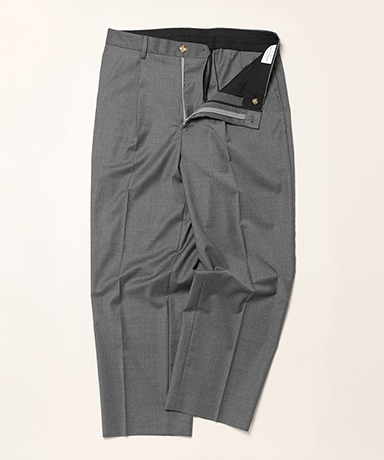 Wool Tropical Stripe Trousers