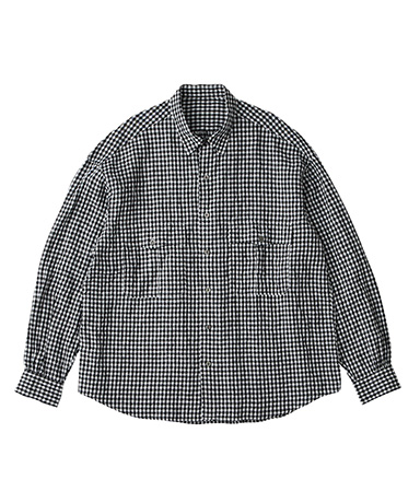 Roll Up Linen Gingham Check Shirt