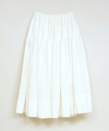 Hand Pleated Skirt - Khadi
