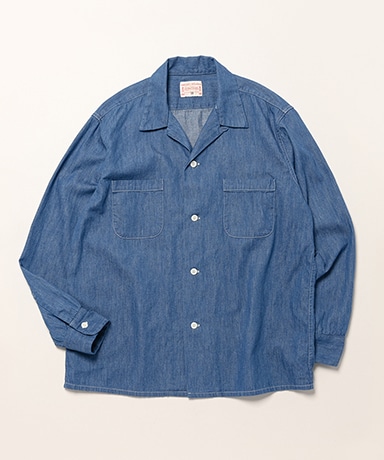 Open-Collar Shirt Cotton Linen