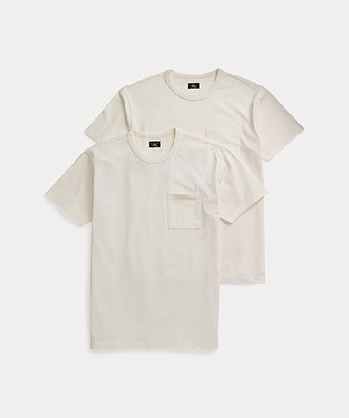 ガーメントダイド ポケット Tシャツ 2パック
