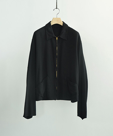 シルクネップ ジップショートジャケット