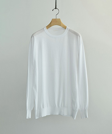 コットン クルーネックニット