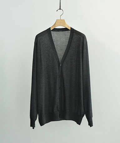 カシミヤ Vネックカーディガン