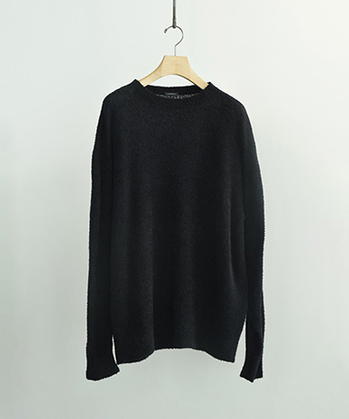 コットンシャギー クルーネックニット