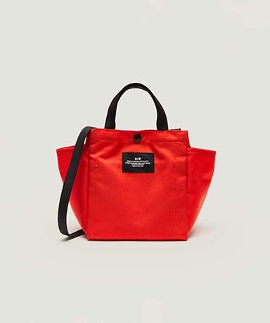 Small Side Pocket Tote - Canvas Nylon