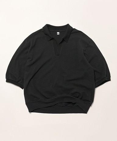 Co/Silk Nep Skipper Cropped Sleeve