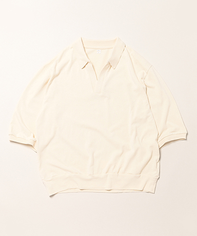 Co/Silk Nep Skipper Cropped Sleeve