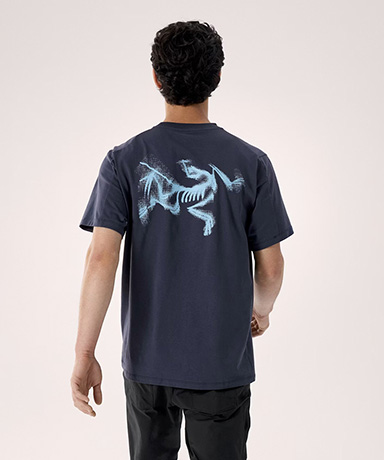 Kragg SL Cotton Blurred Bird SS Men's