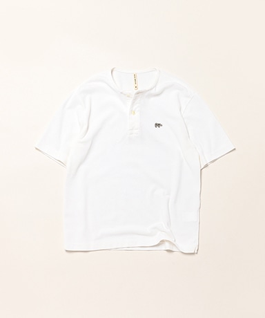 Cotton Pique Henley Neck Shirt